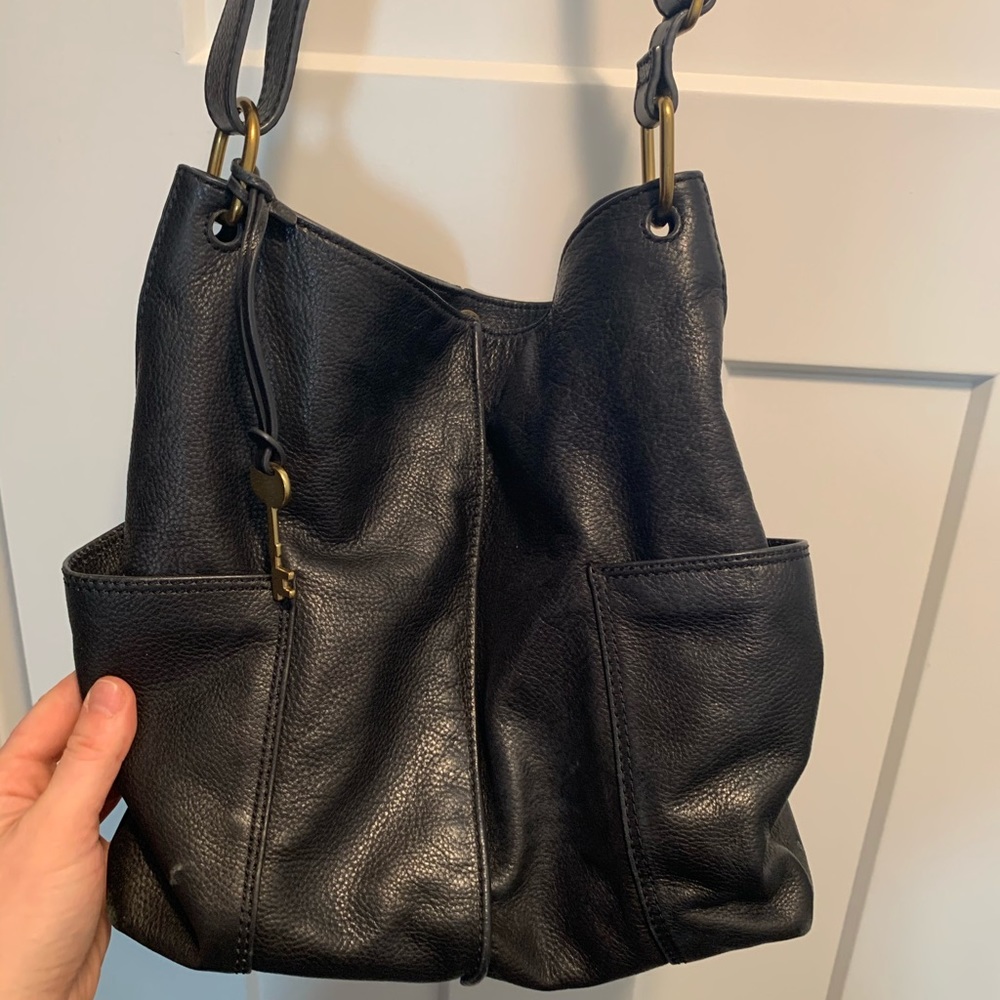Black Fossil Purse